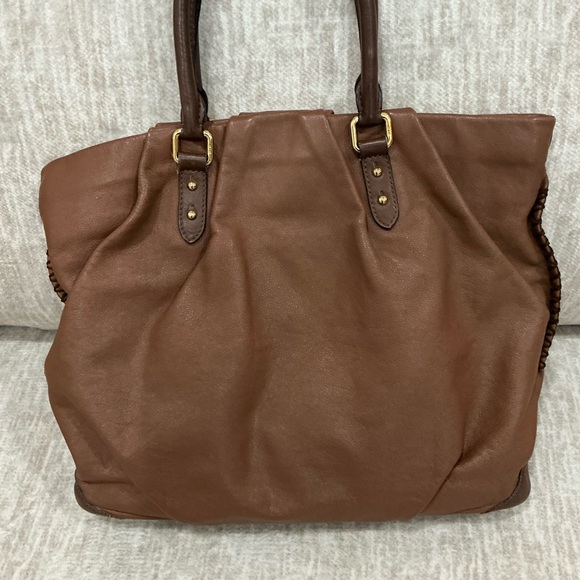 ✨💎MCM💎✨BROWN LEATHER BAG W/ UNBRANDED DUSTY AND GIFT! - Picture 13 of 16